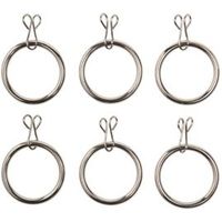 Colours Steel Curtain Ring (Dia)16mm Pack Of 6