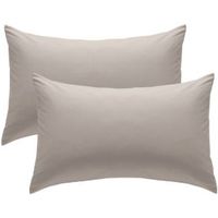 Chartwell Plain Housewife Natural Pillow Case Pack Of 2