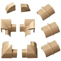 D-Line ABS Plastic Wood-Effect Trunking Accessories (W)30mm Pieces Of 9