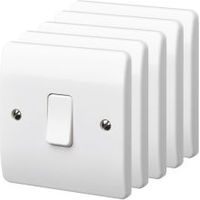 MK 10A 2-Way White Single Switch Pack Of 5