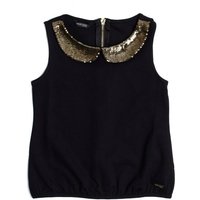 Guess Kids Marciano Top With Sequin Collar