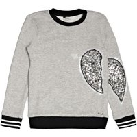 Guess Kids Broken Heart Sequin Sweater