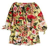 Guess Kids Floral Boat Neck Top