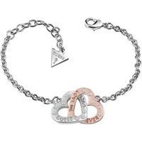 Guess Lovers Rose Gold Plated Heart Bracelet