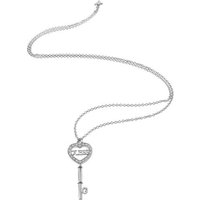 Guess Key Element Rhodium-Plated Necklace