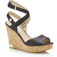 Guess Harana Real Leather Wedge Sandal