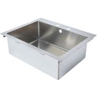 Cooke & Lewis Ampère 1 Bowl Brushed Stainless Steel Sink