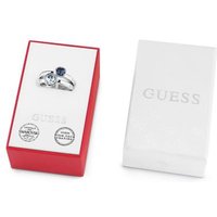 Guess Box Set With Light And Dark Blue Crystal Rings