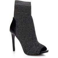 Guess Abri Open-Toe Knit Ankle Boot