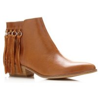 Guess Jammy Low Boot With Fringes - Beige