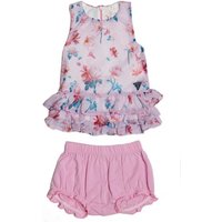 Guess Kids Floral Dress And Shorts Set - Multi Pink
