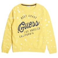 Guess Kids Sweatshirt With Front Logo - Yellow
