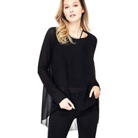 Marciano Guess Marciano High-Low Hem Top - Black