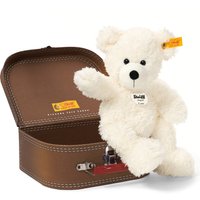 Steiff White Lotte Teddy Bear In Suitcase