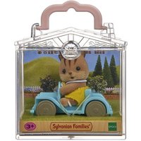 Sylvanian Families Squirrel Baby On Car Carry Case