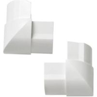 D-Line ABS Plastic White External Bends (W)40mm Pieces Of 2