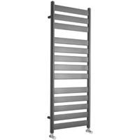 Kudox Linear Anthracite Towel Warmer (H)1300mm (W)500mm