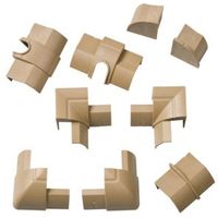 D-Line ABS Plastic Wood-Effect Trunking Accessories (W)22mm Pieces Of 9