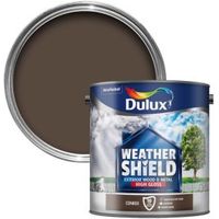 Dulux Weathershield Exterior Conker Gloss Wood & Metal Paint 2.5L