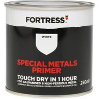Fortress White Metallic Paint Primer 250ml