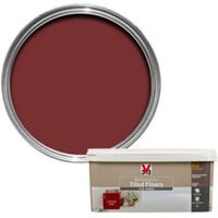 V33 Renovation Chilli Red Satin Floor Tile Paint2L