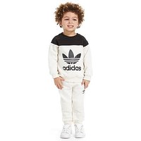 Adidas Originals Trefoil Crew Suit Infant - Oatmeal/ Black - Kids