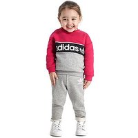 Adidas Originals Girls' Crew Suit Infant - Pink/Grey - Kids