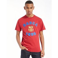 Official Team F.C Barcelona Varsity T-Shirt - Dark Red - Mens