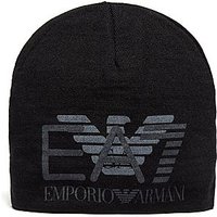 Emporio Armani EA7 Eagle Beanie Hat - Black - Mens