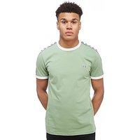 Fred Perry Taped Retro Ringer T-Shirt - Pistachio - Mens