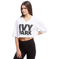 IVY PARK Crop T-Shirt - White/Black - Womens