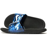 Nike Kawa Slides - Black/Blue - Kids