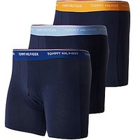 Tommy Hilfiger 3 Pack Tommy Trunks - Navy/Peach - Mens