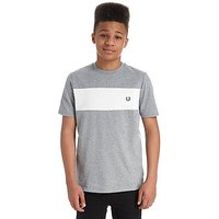 Fred Perry Panel T-Shirt Junior - Grey Marl/White - Kids