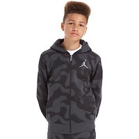 Jordan Flight Camo Full-Zip Hoody Junior - Black/Grey - Kids
