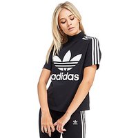 Adidas Originals Mock Neck T-shirt - Black/White - Womens