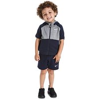 Nike Air Short Sleeve Hoody Suit Infant - Navy/Grey - Kids