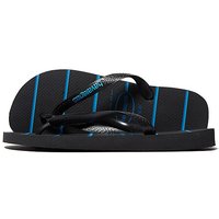 Havaianas Top Stripes Flip Flops - Black/Turquoise - Mens