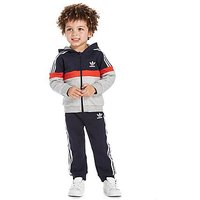 Adidas Originals Itasca Hooded Suit Infant - Navy/Red/Grey Marl - Kids