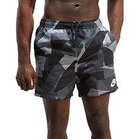 Nike Camo Swim Shorts - Black/Grey - Mens