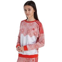 Adidas Originals Girls' London Sweatshirt Junior - Grey/Red - Kids