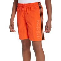 Adidas Linear Swim Shorts Junior - Orange/Black - Kids