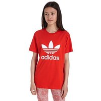 Adidas Originals Girls' Trefoil Boyfriend T-Shirt Junior - Red/White - Kids