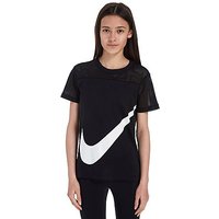 Nike Girls' Graphic T-Shirt Junior - Black/White - Kids
