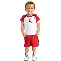 Jordan Court T-Shirt And Shorts Set - White/Red - Kids