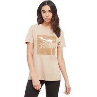 The North Face Box Logo T-Shirt - Beige - Womens