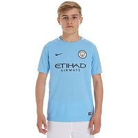 Nike Manchester City 2017/18 Home Shirt Junior - Blue - Kids
