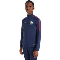 Nike Manchester City FC 2017/18 Squad Drill Top Junior - Navy - Kids