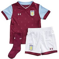 Under Armour Aston Villa 2017/18 Home Kit - Claret/White - Kids
