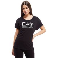Emporio Armani EA7 Gloss T-Shirt - Black/White - Womens